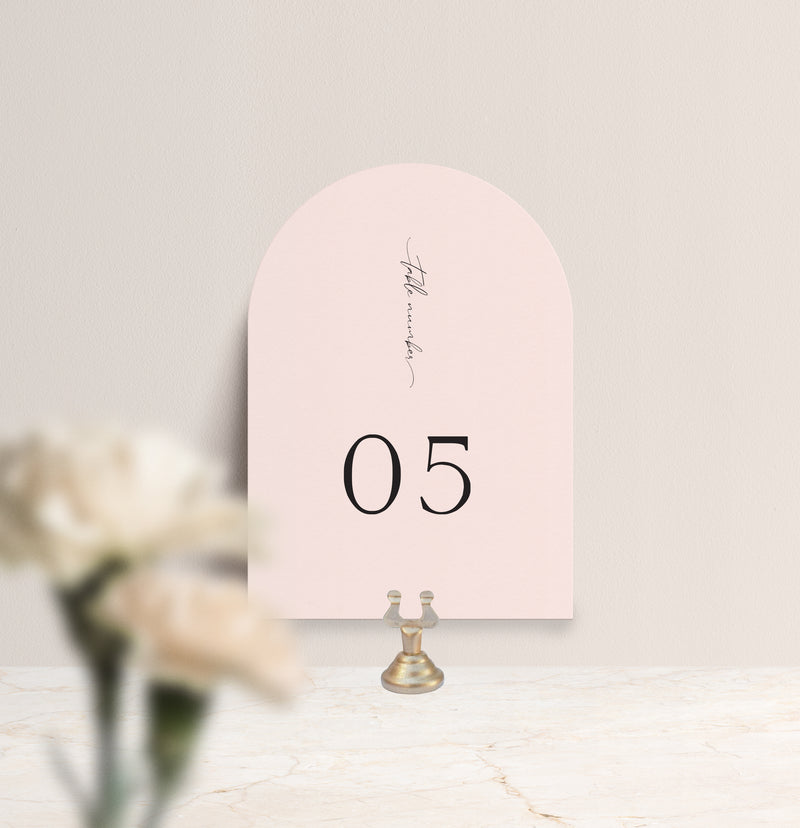 The Gracie Table Number