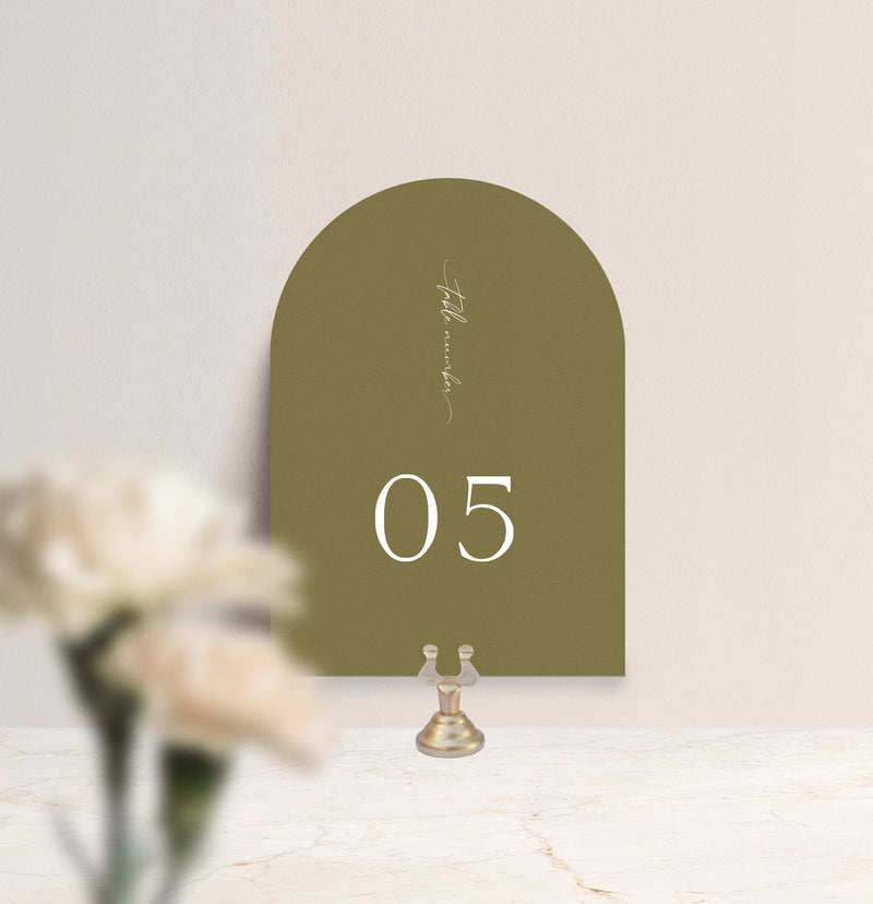The Gracie Table Number