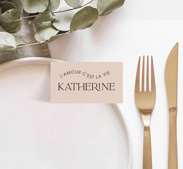 The Katherine Place Card